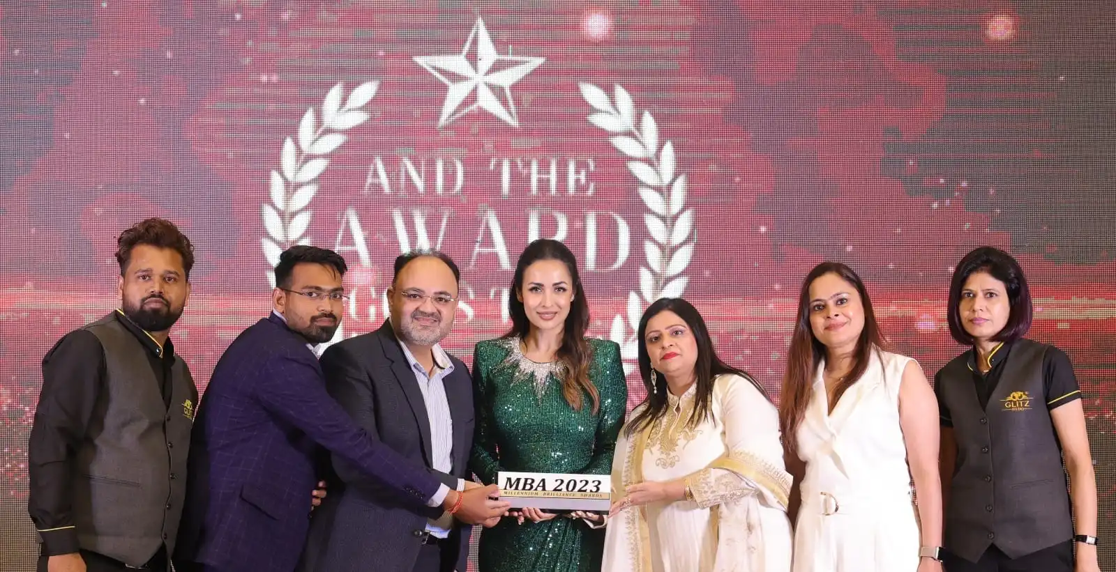 Glitz Salon Team at Award Ceremony